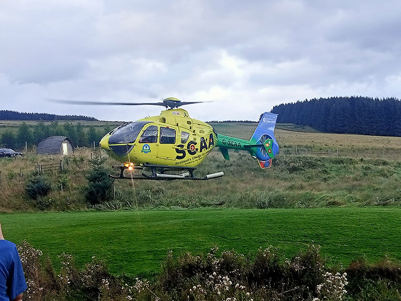 SCAA Helicopter Rescues Biker: The Bunkhouse